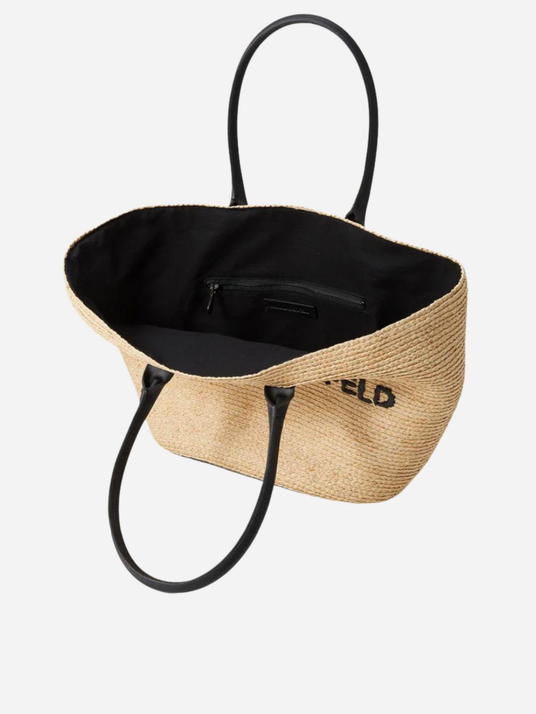 Karl Lagerfeld Mala de praia ESSENTIAL em bege