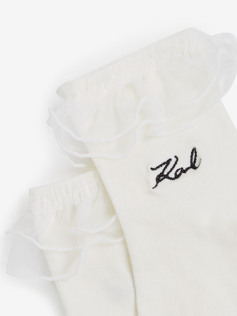 Karl Lagerfeld Meias em Preto, Branco