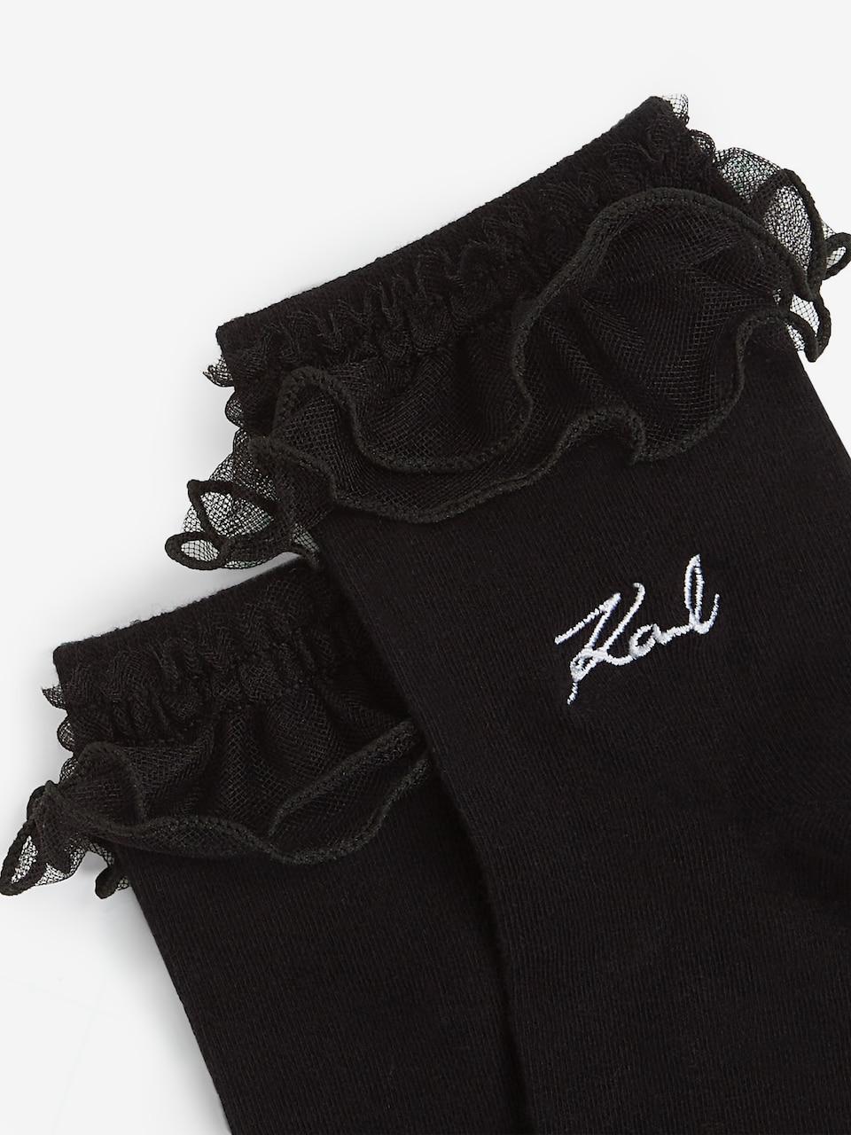Karl Lagerfeld Meias em Preto, Branco
