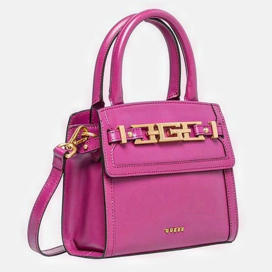 Mini Bolsa GUESS Cristina Echtes Leder COURO LEGÍTIMO