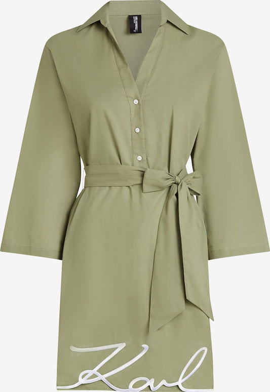 KARL LAGERFELD Vestido de praia em Menta