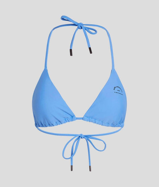 KARL LAGERFELD Triangular Top de biquíni em Azul