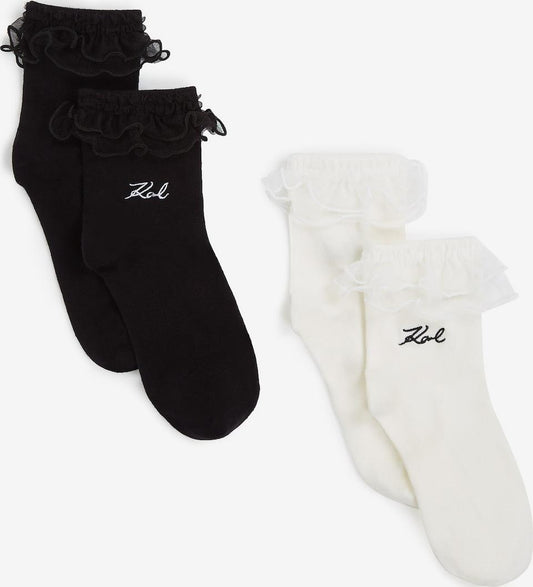 Karl Lagerfeld Meias em Preto, Branco