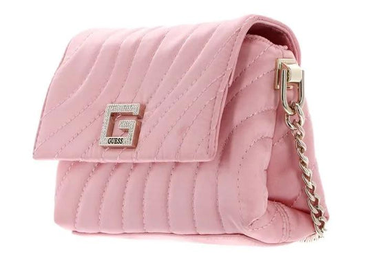 Bolsa Transversal Guess Janek Mini Flap – Rosa Claro